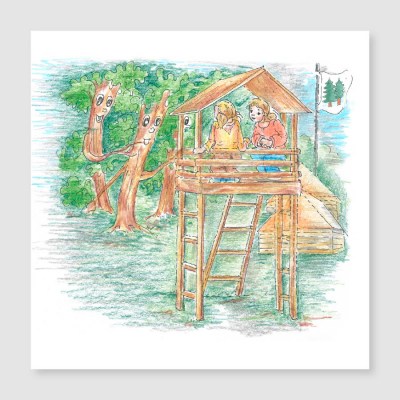 image 009-K-CZ-katka-900x900-27_400x400 katka na táboře, personalizovaná, osobní, dárek, čtení, kniha, pro děti, kniha pro dospívající, originální, pro holky, dětská knížka 009-K-CZ-katka-900x900-27