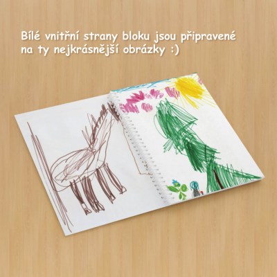 image 015-B-CZ-3_400x400 emilka se zvířátky, ilustrovaný blok, pro holky, originální, kroužkový, hrdina, dárek, osobní, personalizovaný, kreslicí 015-B-CZ-3.jpg