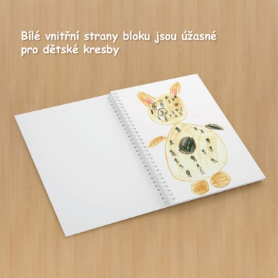 image 034-B-CZ-3_400x400 kroužkový blok, originální, kreslení, pastelky, kluci, přání, dítě, kniha, hrdina, čtení 034-B-CZ-3
